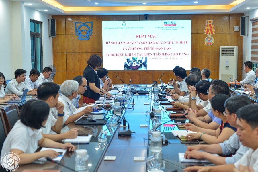 Trường Cao đẳng Hàng hải và Đường thuỷ I khai mạc chương trình khảo sát chính thức đánh giá ngoài Cơ sở giáo dục nghề nghiệp (CSGDNN) và Chương trình đào tạo nghề Điều khiển tàu biển trình độ cao đẳng