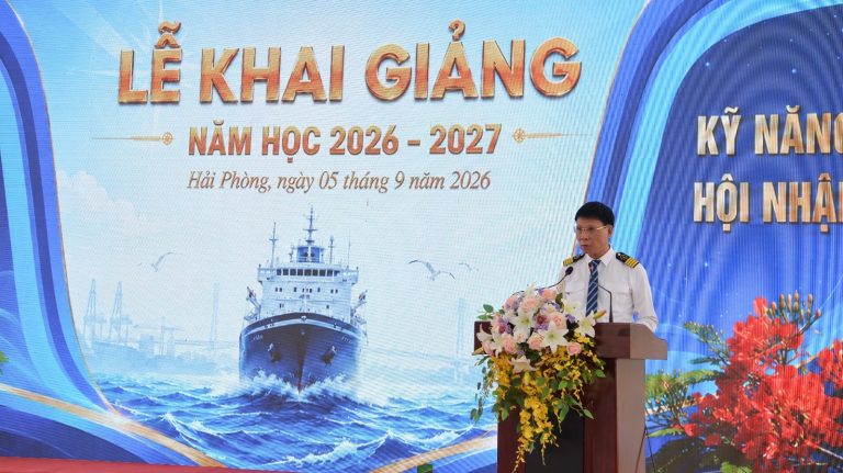 Trường Cao đẳng Hàng hải và Đường thủy I tổ chức Lễ khai giảng năm học 2026 – 2027